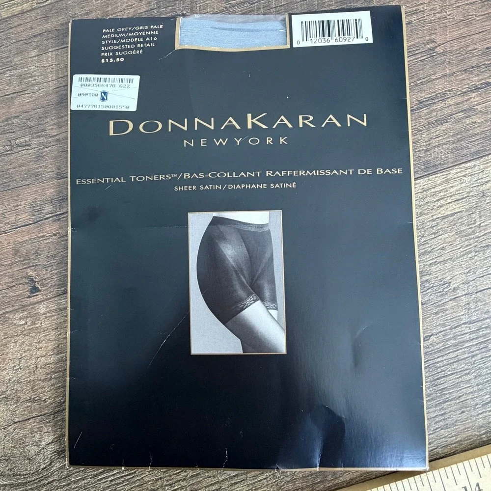 Donna Karan Control Top Pantyhose‎ Sheer Pale Gray MED